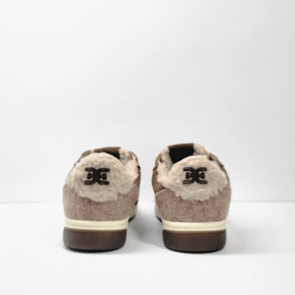 SAM EDELMAN WOMEN'S harper cozy almond toe taupe sneakers Size 11 NEW - Picture 6 of 9